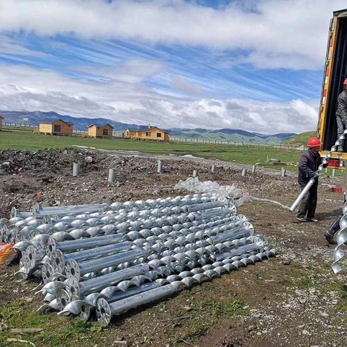 sprial ground foundation screws