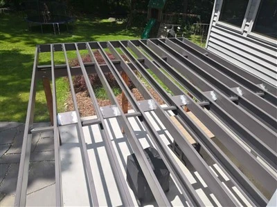 Steel Patio Deck Framing